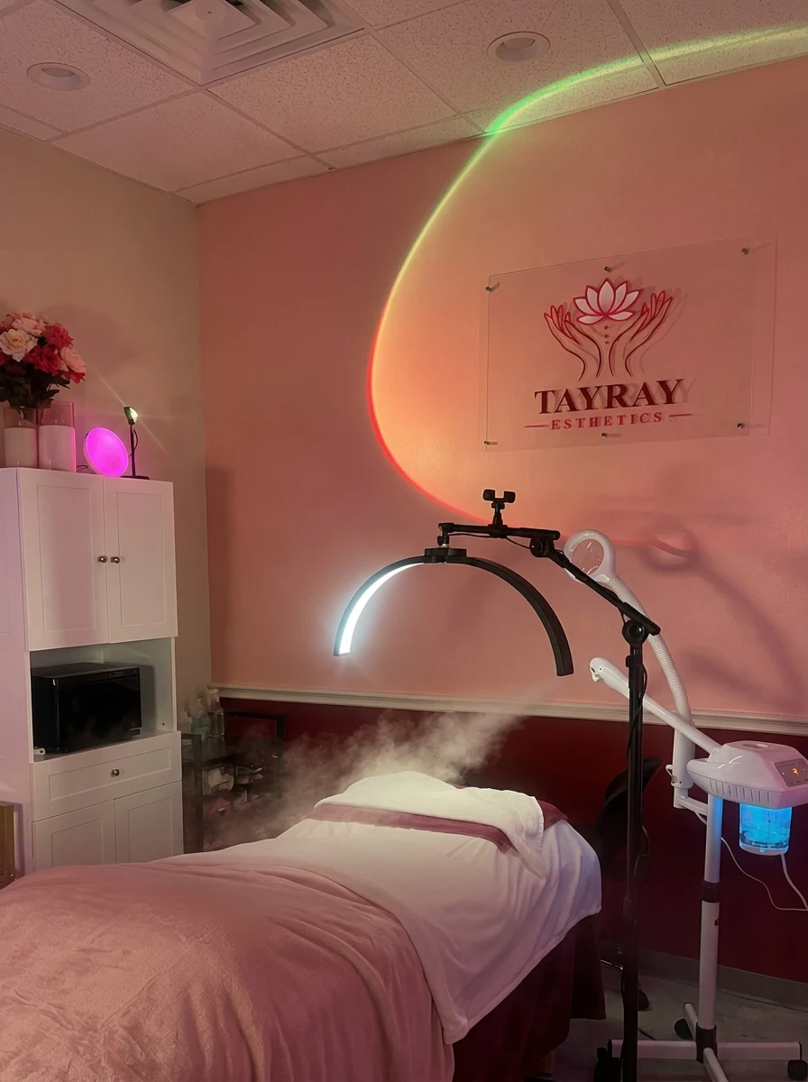 The TayRay Esthetics treatment room in Aledo, Texas